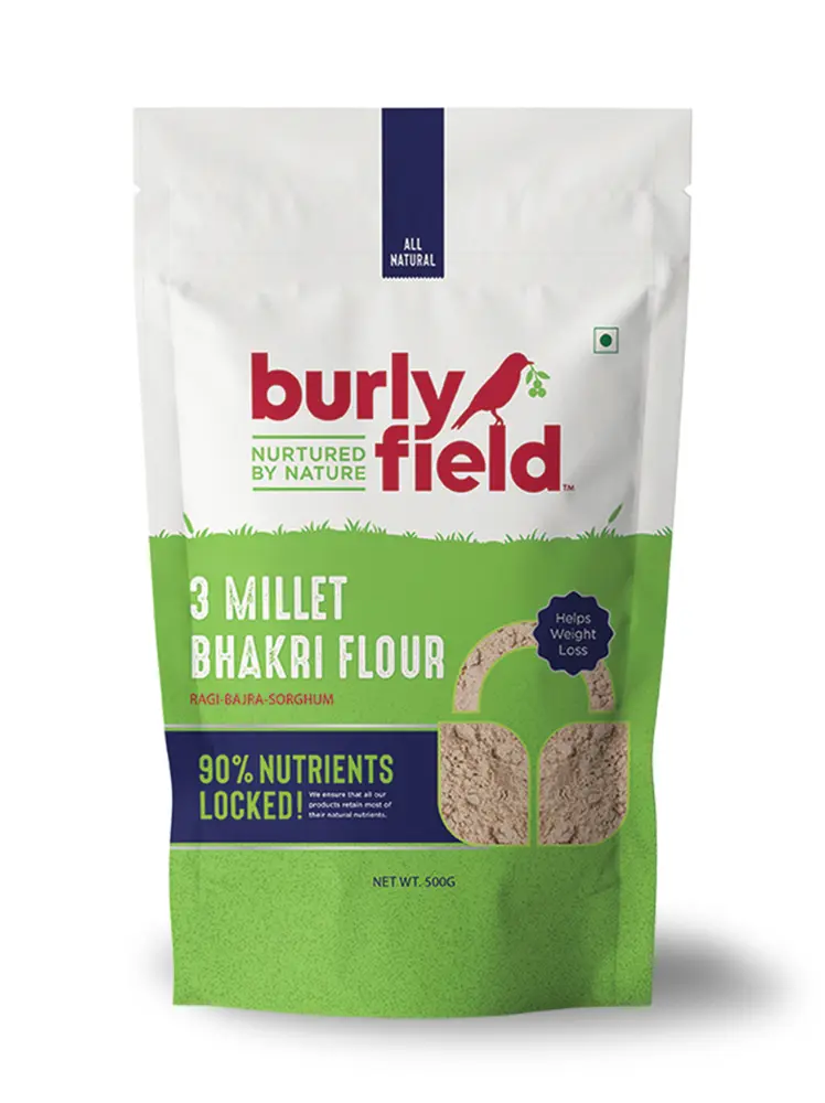 [FI-RE-3 M-00500] 3 Millet Bhakri Atta -500g